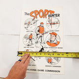 New VTG Pennsylvania State Game Commission Sport Hunter Sign Poster Hunter Deer!