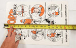 New VTG Pennsylvania State Game Commission Sport Hunter Sign Poster Hunter Deer!