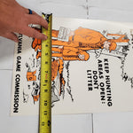 VTG Pa State Game Commission Sport "Respect The Land Owners" Sign Poster Mancave