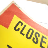 New VTG Pa State Game Commission Closed To All Motorized Vehicles Jan. 1987 Sign