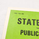 New VTG Pa State Game Commission Green "Game Lands Public" Hunting Aug 1982 Sign