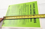 New VTG Pa State Game Commission Green "Game Lands Public" Hunting Aug 1982 Sign