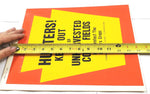 VTG Pa State Game Commission Hunters Keep Out of Unharvested Corn Mar. 1977 Sign