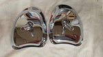 OEM Harley Davidson Chrome Tapered Fairing Mount Mirrors NOS Tri Glide 56000098