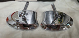 OEM Harley Davidson Chrome Tapered Fairing Mount Mirrors NOS Tri Glide 56000098