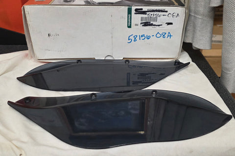 OEM Harley Davidson Adjustable Light Smoke Air Deflectors CVO Street Glide Trike