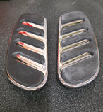 OEM Harley Davidson Centerline Sweep Wing Floorboard Inserts NOS Dyna 50537-07