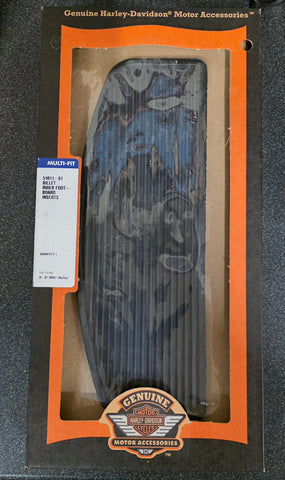 OEM Harley Davidson Rider Billet Rubber Floorboard Inserts NOS Touring 51011-01