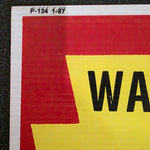 VTG 1987 Pennsylvania Game Commission Corrugated Plastic Warning Sign Collectibl