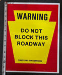 VTG 1987 Pennsylvania Game Commission Corrugated Plastic Warning Sign Collectibl