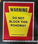 VTG 1987 Pennsylvania Game Commission Corrugated Plastic Warning Sign Collectibl