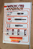 VTG Winchester Ammunition Shot Chart Collectible Poster Guide Shells Centerfire