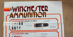 VTG Winchester Ammunition Shot Chart Collectible Poster Guide Shells Centerfire