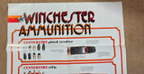 VTG Winchester Ammunition Shot Chart Collectible Poster Guide Shells Centerfire