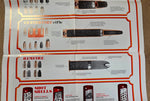 VTG Winchester Ammunition Shot Chart Collectible Poster Guide Shells Centerfire
