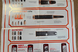 VTG Winchester Ammunition Shot Chart Collectible Poster Guide Shells Centerfire