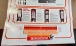 VTG Winchester Ammunition Shot Chart Collectible Poster Guide Shells Centerfire