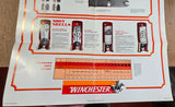 VTG Winchester Ammunition Shot Chart Collectible Poster Guide Shells Centerfire