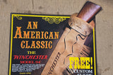 Vtg Winchester model 94 Advertising Poster Sign 24x17 American classic Cardboard