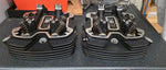 Pair Stock 114 Cylinder Heads Harley M8 Softail Std 280 miles Touring New T/o