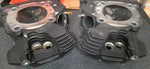 Pair Stock 114 Cylinder Heads Harley M8 Softail Std 280 miles Touring New T/o