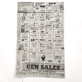 VTG Aluminum Cutout Advertising Sign General Sales 120 Pittsburgh Circle TV Appl