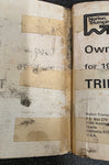 1975 Norton Triumph Trident T160 Maintenance Owners Handbook Manual 00-4222