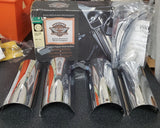 OEM Harley Davidson Chrome Upper Fork Slider Covers NOS Road King FLHR 68062-94A