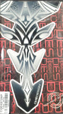 ONE EMBLEMS Official Gear Tribal Grey Gas Tank Pad Express Slim Shape CGEXS72WP