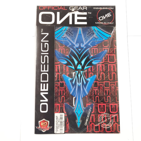 ONE EMBLEMS Official Gear Tribal Blue Gas Tank Pad Express Slim Shape CGEXS72BP