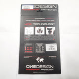 New OneDesign HDR Technology HDR225 Tank Black Grips 2017-2023 SUZUKI GSXR 1000