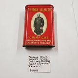VTG PRINCE ALBERT Crimp Cut Long Burning Pipe Cigarette Tin Can TOBACCIANA Manca