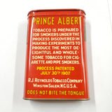 VTG PRINCE ALBERT Crimp Cut Long Burning Pipe Cigarette Tin Can TOBACCIANA Manca