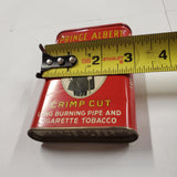 VTG PRINCE ALBERT Crimp Cut Long Burning Pipe Cigarette Tin Can TOBACCIANA Manca