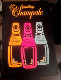 Sparkling Champale Light Up Beer Sign Man Cave Garage Tavern Champagne 18x11 NOS