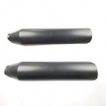 Black Heatshield Muffler Harley honda Sportster Dyna Softail FXR VTX Vulcan shad