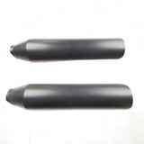 Black Heatshield Muffler Harley honda Sportster Dyna Softail FXR VTX Vulcan shad