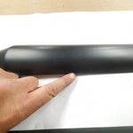 Black Heatshield Muffler Harley honda Sportster Dyna Softail FXR VTX Vulcan shad