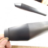 Black Heatshield Muffler Harley honda Sportster Dyna Softail FXR VTX Vulcan shad