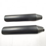 Black Heatshield Muffler Harley honda Sportster Dyna Softail FXR VTX Vulcan shad