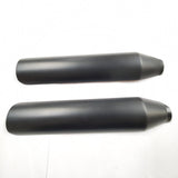 Black Heatshield Muffler Harley honda Sportster Dyna Softail FXR VTX Vulcan shad