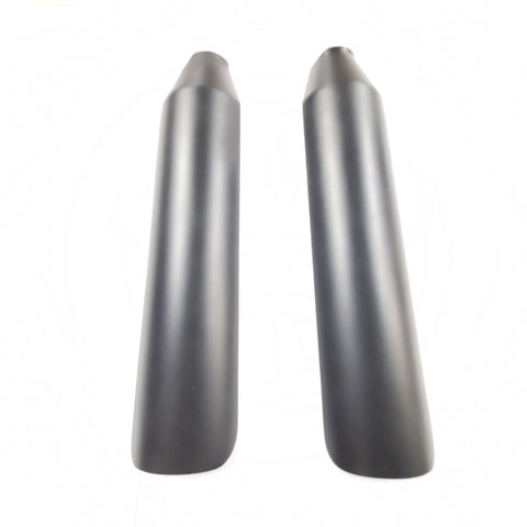 Black Heatshield Muffler Harley honda Sportster Dyna Softail FXR VTX Vulcan shad