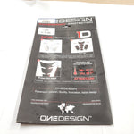 OneDesign Top Gas Tank Protect Grip Traction Pad Decal Sticker Emblem HDR8 Clear