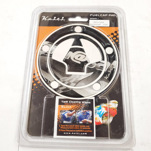 Keiti Motorcycle Fuel Tank Cap Protector Pad Black 2006 400-CC Kawasaki RKW-506K
