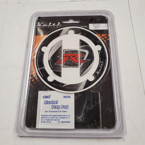 New Keiti Motorcycle Fuel Tank Cap Protector Pad Black/Red 2003 Suzuki RSZ-611K