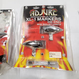 Adjure XL-1 Mini Bullet Lights Flame Halogen Turn Signals Harley Custom motorcyc
