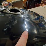 FXDXT T-Sport Black Gas Tank Dyna FXD Harley Superglide 2003 emblems nice!