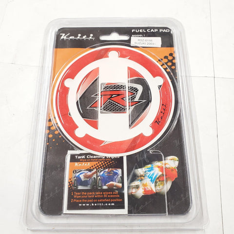 New Keiti Motorcycle Fuel Tank Cap Protector Pad Stick Red 2003 Suzuki RSZ-611R
