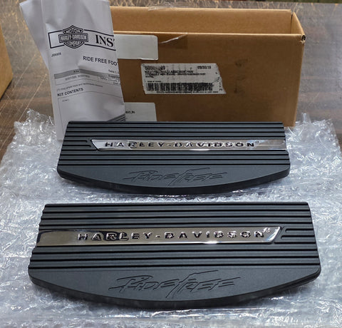 OEM Harley Davidson Ride Free Passenger Floorboard Inserts Touring FLH 50501399