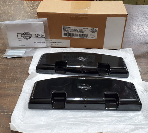 OEM Harley Davidson Classic Black Floorboard Pan Kit Touring Softail FX 50501610